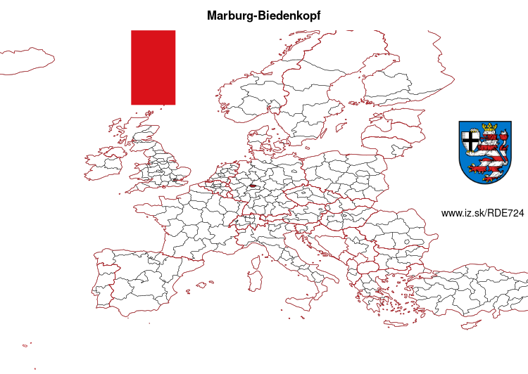 mapka Marburg-Biedenkopf DE724