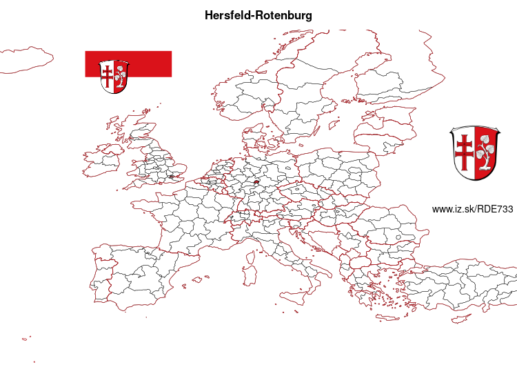 mapka Hersfeld-Rotenburg DE733