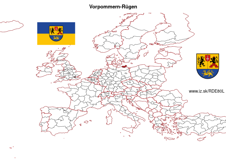 mapka Vorpommern-Rügen DE80L