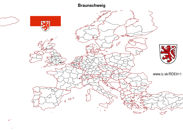mapka Braunschweig DE911