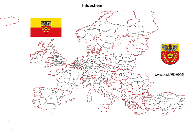 mapka Hildesheim DE925