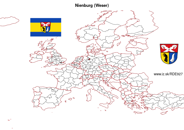 mapka Nienburg (Weser) DE927