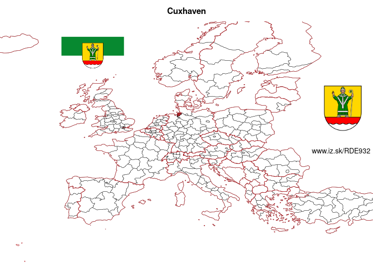 mapka Cuxhaven DE932