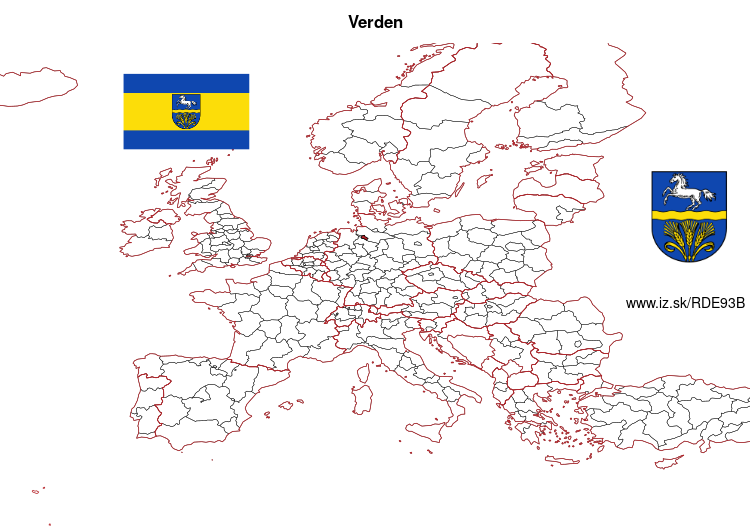 mapka Verden DE93B