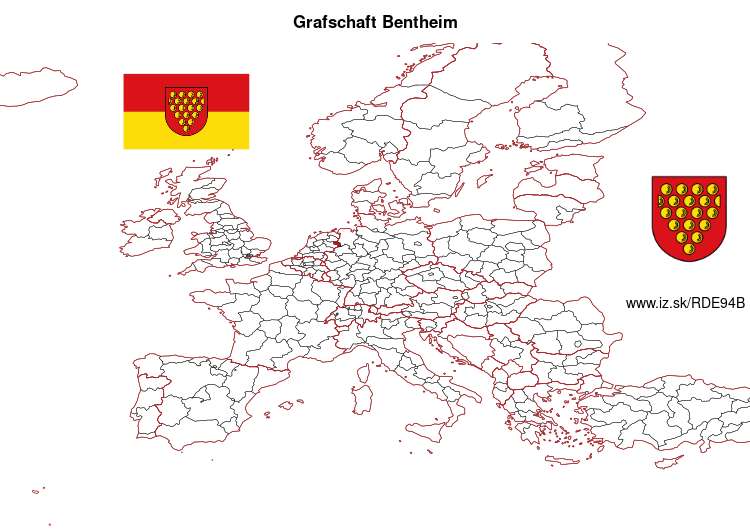 mapka Grafschaft Bentheim DE94B