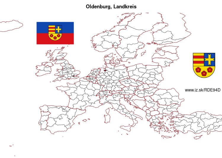 mapka Oldenburg, Landkreis DE94D