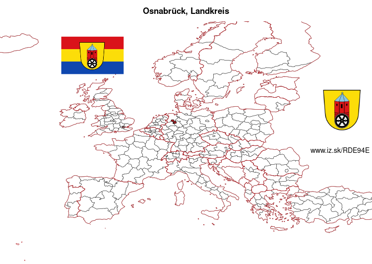 mapka Osnabrück, Landkreis DE94E