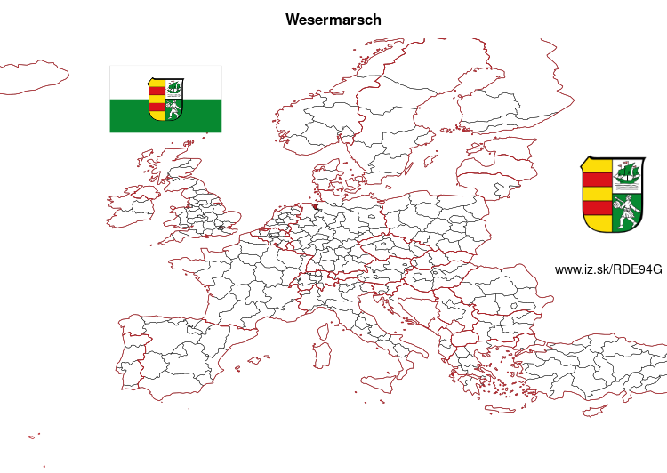 mapka Wesermarsch DE94G