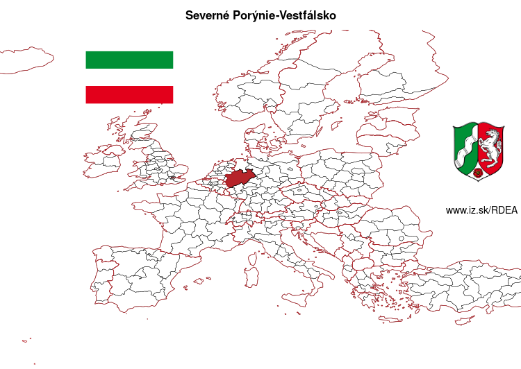 mapka Severné Porýnie-Vestfálsko DEA