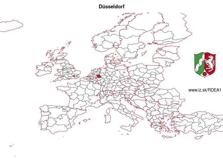 mapka Düsseldorf DEA1