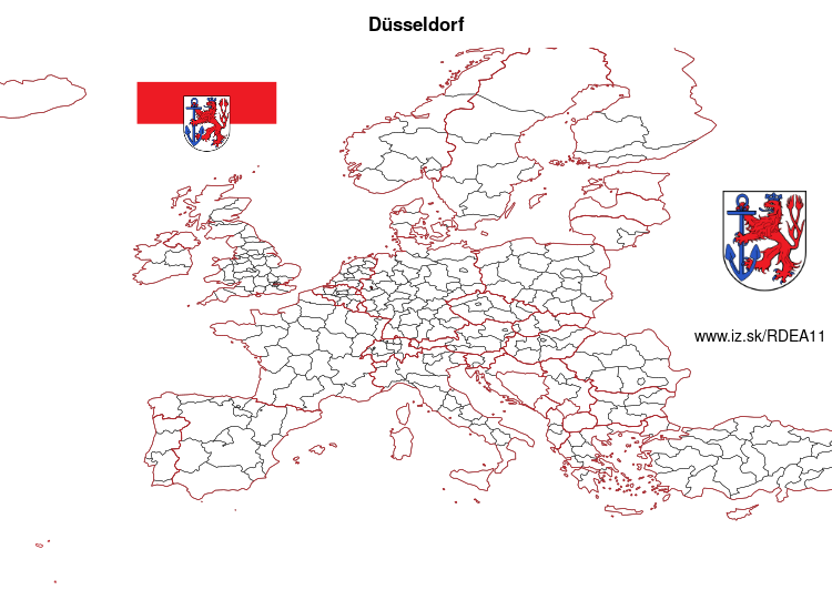 mapka Düsseldorf DEA11