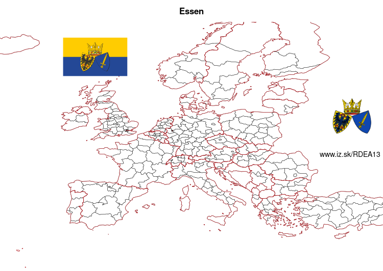 mapka Essen DEA13