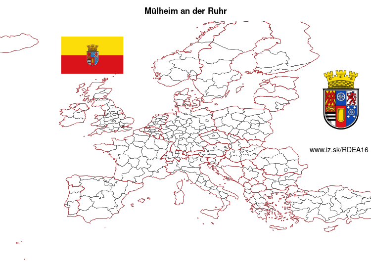 mapka Mülheim an der Ruhr DEA16