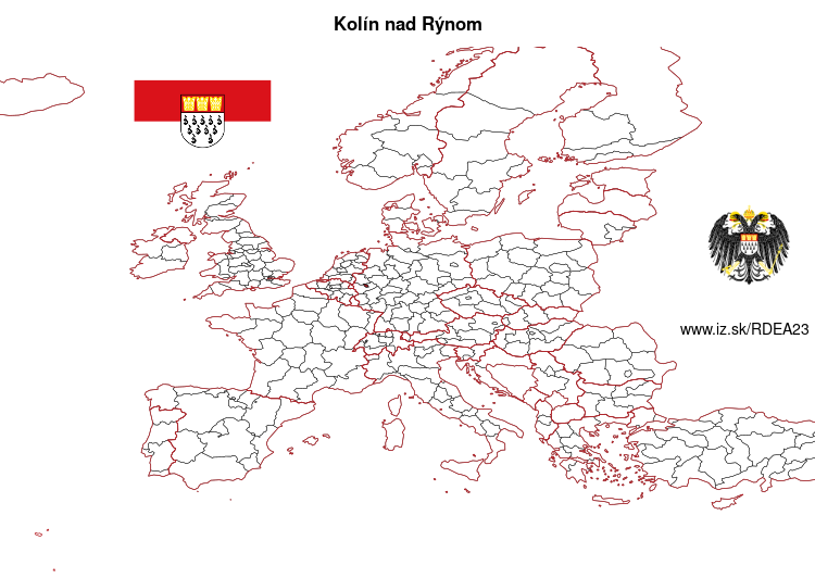 mapka Kolín nad Rýnom DEA23