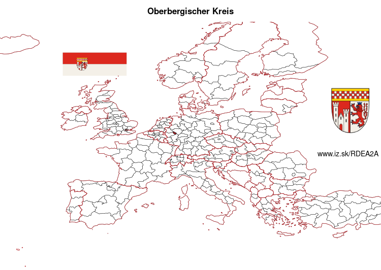 mapka Oberbergischer Kreis DEA2A