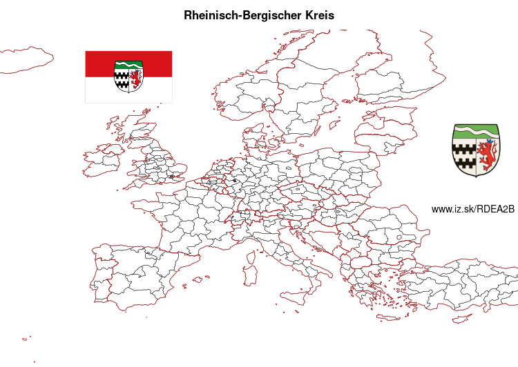 mapka Rheinisch-Bergischer Kreis DEA2B