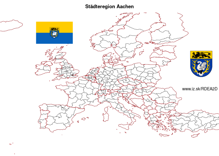 mapka Städteregion Aachen DEA2D