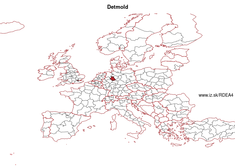 mapka Detmold DEA4