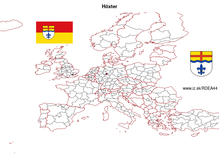 mapka Höxter DEA44