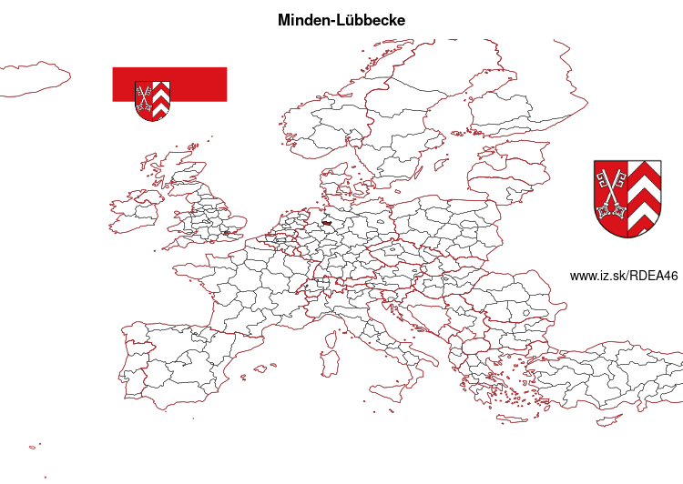 mapka Minden-Lübbecke DEA46