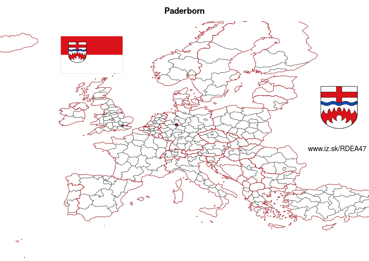 mapka Paderborn DEA47