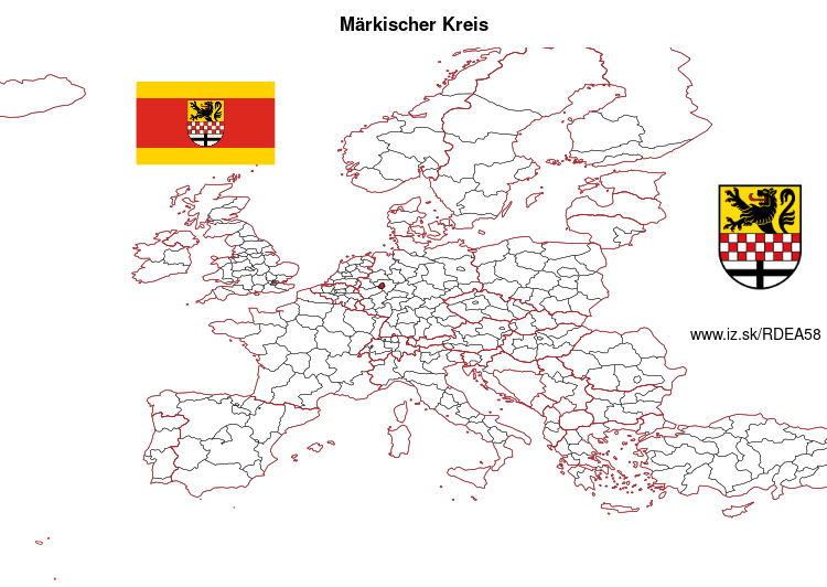 mapka Märkischer Kreis DEA58