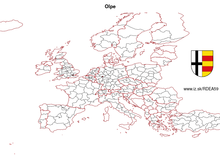 mapka Olpe DEA59