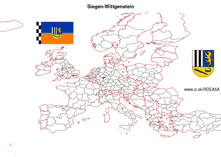 mapka Siegen-Wittgenstein DEA5A