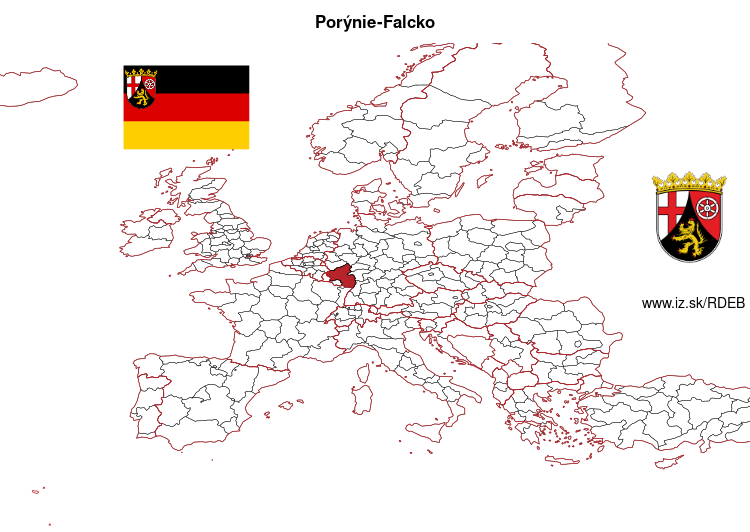 mapka Porýnie-Falcko DEB