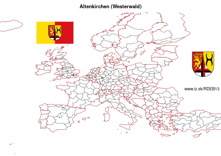 mapka Altenkirchen (Westerwald) DEB13