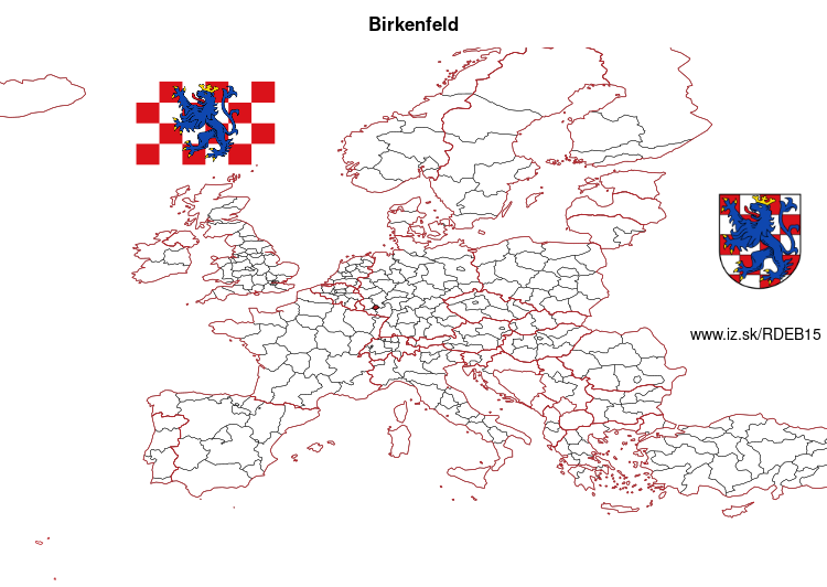 mapka Birkenfeld DEB15