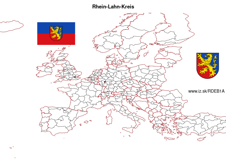 mapka Rhein-Lahn-Kreis DEB1A