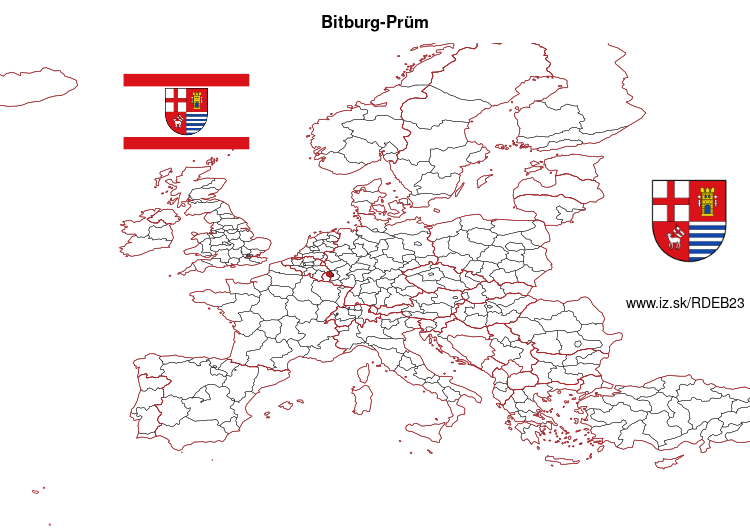 mapka Bitburg-Prüm DEB23