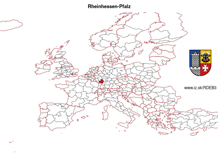 mapka Rheinhessen-Pfalz DEB3