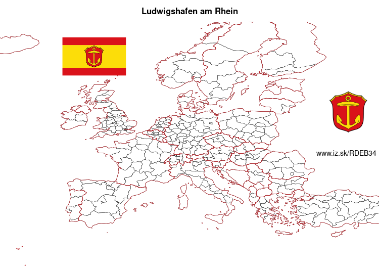 mapka Ludwigshafen am Rhein DEB34