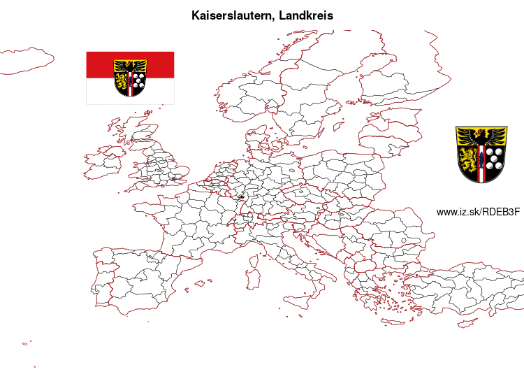 mapka Kaiserslautern, Landkreis DEB3F