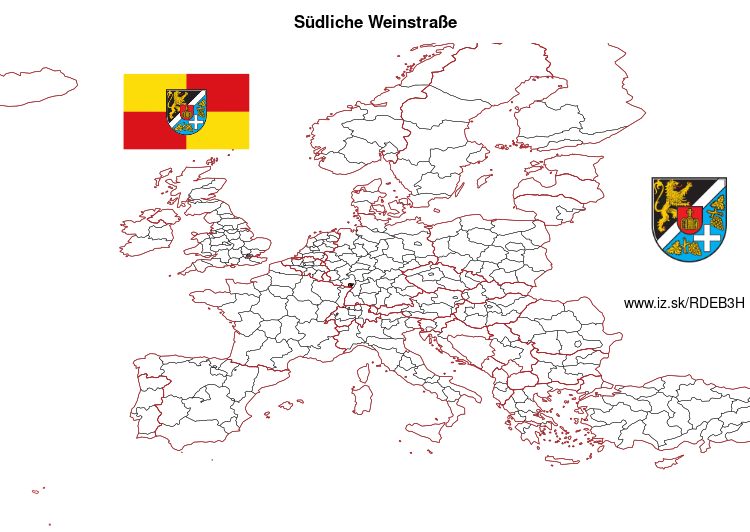 mapka Südliche Weinstraße DEB3H