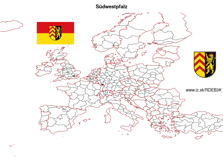 mapka Südwestpfalz DEB3K