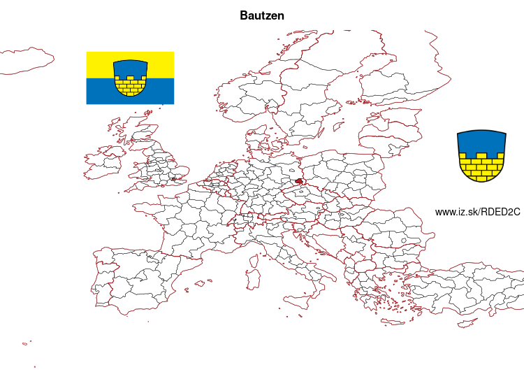 mapka Budyšín DED2C