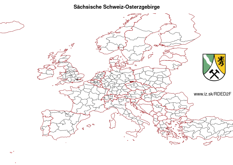 mapka Sächsische Schweiz-Osterzgebirge DED2F