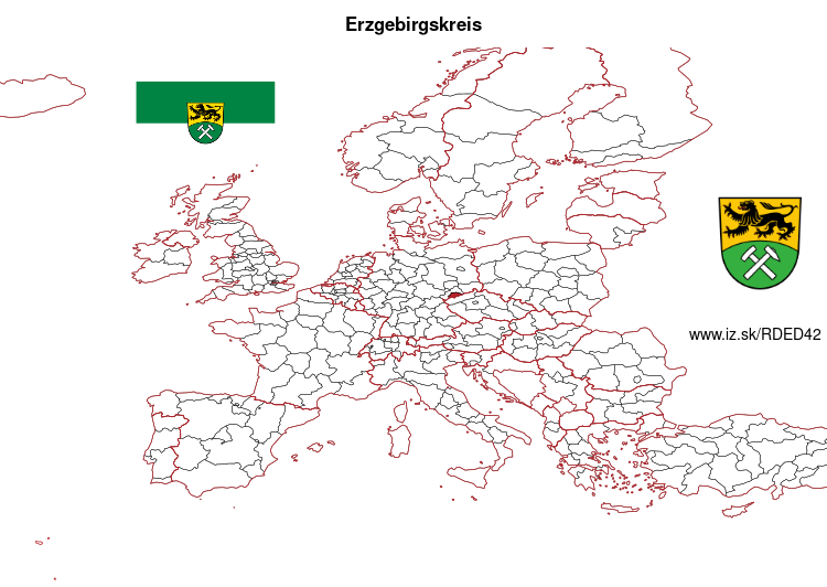 mapka Erzgebirgskreis DED42