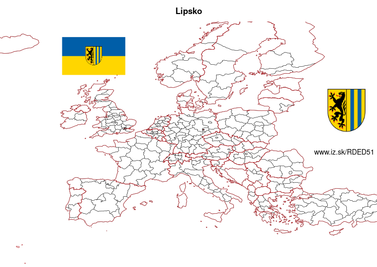 mapka Lipsko DED51