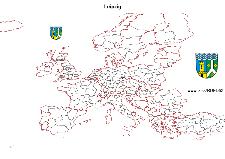 mapka Leipzig DED52