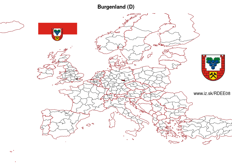 mapka Burgenland (D) DEE08