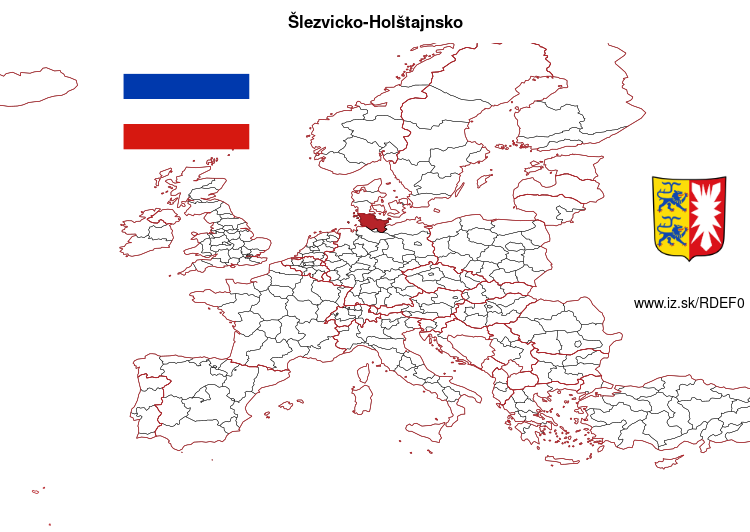mapka Šlezvicko-Holštajnsko DEF0