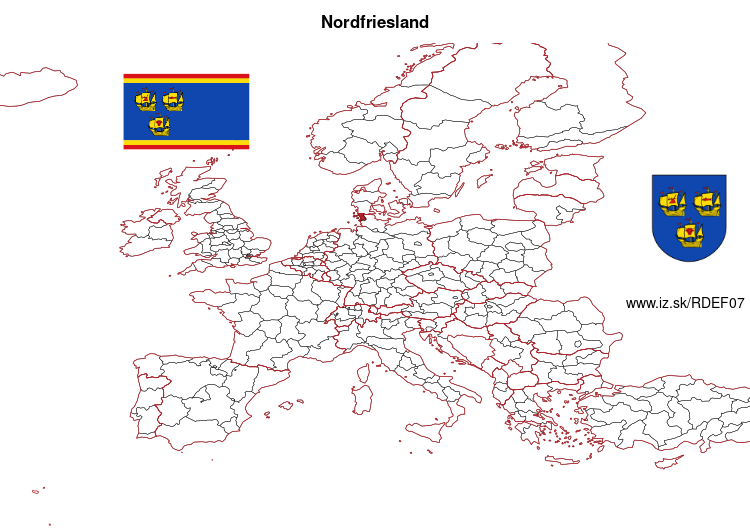 mapka Nordfriesland DEF07