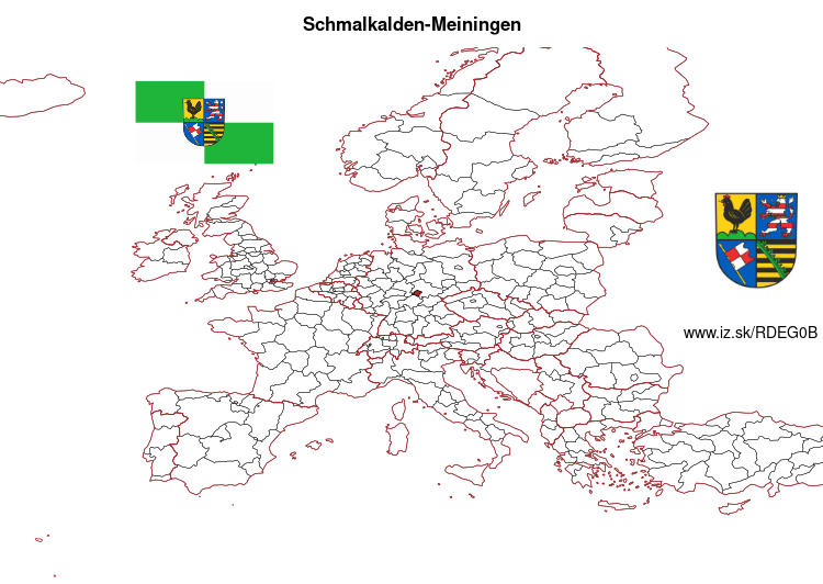 mapka Schmalkalden-Meiningen DEG0B