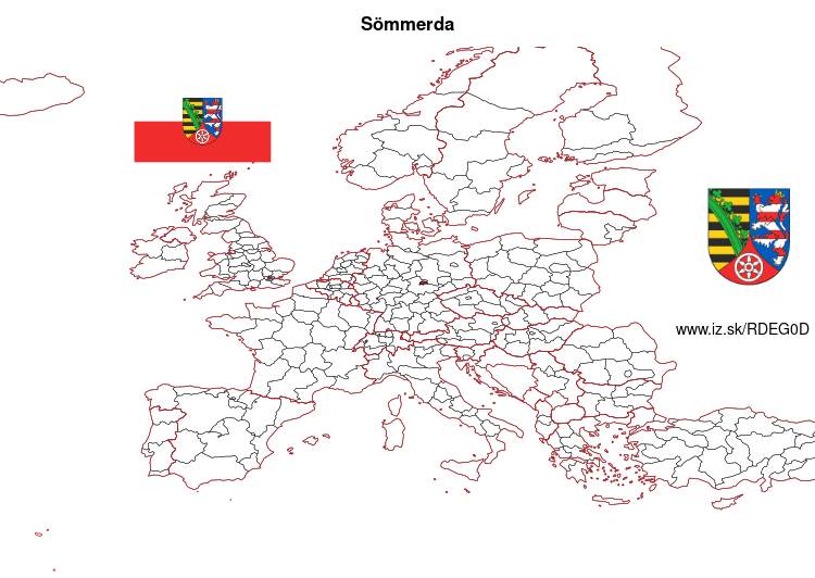 mapka Sömmerda DEG0D