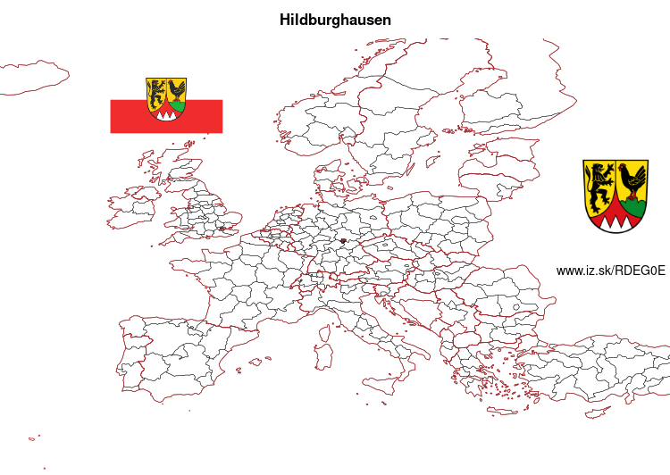 mapka Hildburghausen DEG0E