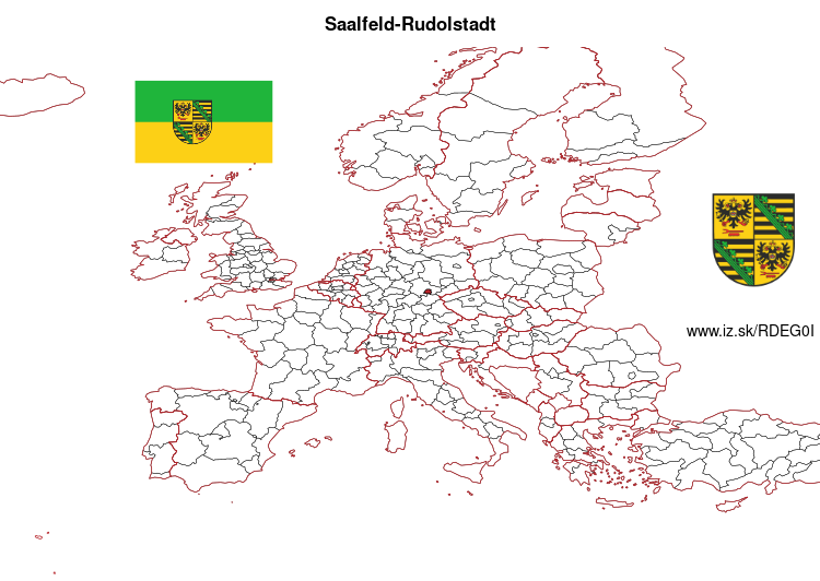 mapka Saalfeld-Rudolstadt DEG0I